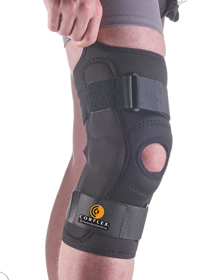 Corflex Posterior Adjustable Knee Sleeve w/ Hinge - C. Turner Medical